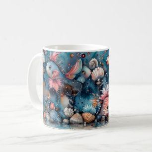 Seifenmeer lustige Fischbewohner Kaffeetasse