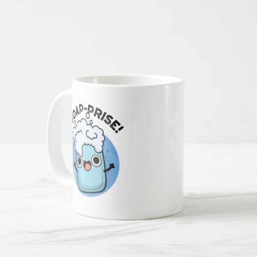 Seifenpreis Funny Surprised Soap Pun Kaffeetasse (Vorderseite Links)