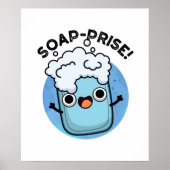 Seifenpreis Funny Surprised Soap Pun Poster (Vorne)