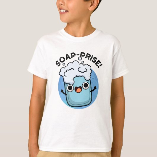 Seifenpreis Funny Surprised Soap Pun T-Shirt (Vorderseite)