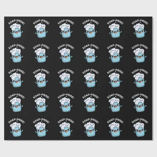 Seifenpreis Funny Überraschte Seife Pun Dark BG Geschenkpapier (Flach)
