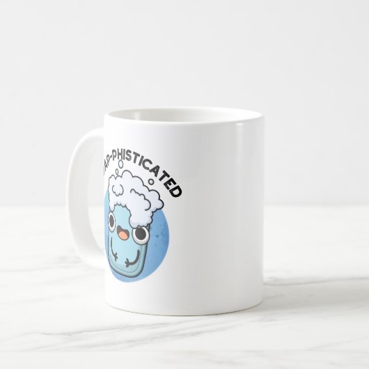 Seifenraffinierte Funny Soap Pun Kaffeetasse (Vorderseite Links)