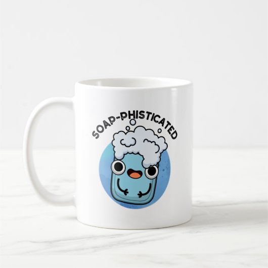 Seifenraffinierte Funny Soap Pun Kaffeetasse (Links)