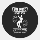 Seifenspanner Runder Aufkleber (Vorderseite)