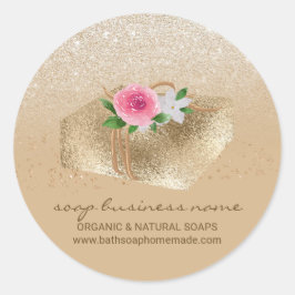 Seifensparkle-Branding Runder Aufkleber