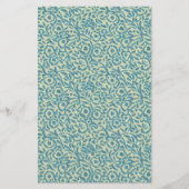 Seifenverpackung Papier abstraktes aquamarines Blu (Vorne)