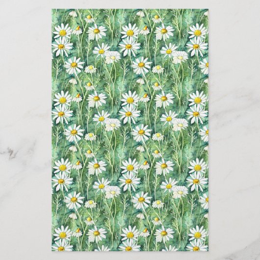 Seifenverpackung Papier Aquarellkamille Blume (Vorne)