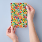 Seifenverpackung Papier - Zitrusfrüchte in Aquarel (Handgriff)