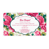 Seifenverpackungslabel Rosenbouquet (Vorne)