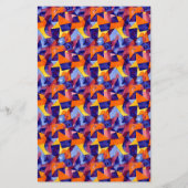 Seifenverpackungspapier - abstrakt in Blau und Ora Flyer (Vorne)