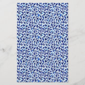 Seifenverpackungspapier - abstrakte blaue Karo Flyer (Vorne)