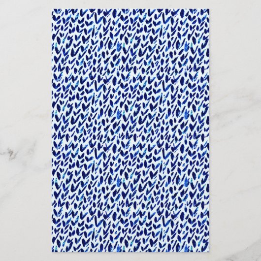 Seifenverpackungspapier - abstrakte blaue Karo Flyer (Vorne)