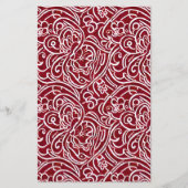 Seifenverpackungspapier - Blumenrot Abstrakt Flyer (Vorne)