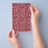 Seifenverpackungspapier - Blumenrot Abstrakt Flyer (Handgriff)