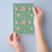 Seifenverpackungspapier - hellgrün und rosa flyer (Handgriff)