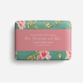 Seifenverpackungspapier - hellgrün und rosa flyer