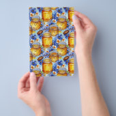 Seifenverpackungspapier - Honig und Blume. Flyer (Handgriff)