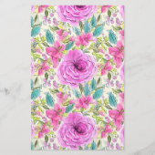 Seifenverpackungspapier - rosa Blume Flyer (Vorne)