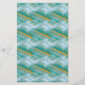 Seifenverpackungspapier - Türkis und Imitat Gold Flyer (Vorne)