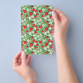 Seifenwappenschild - rote Erdbeeren Flyer (Handgriff)
