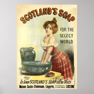 Seifenwerbung aus der viktorianischen Ära von Jean Poster