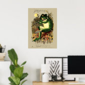 Seifenwerbung Frosch & Flöte viktorianische Ära Poster (Heimbüro)