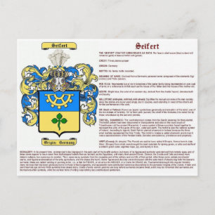 Seifert (Bedeutung) Postkarte