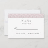 Seigaiha | Dusty Rose Japanisch Welle Hochzeit rsv RSVP Karte (Vorderseite)