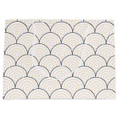 Seigaiha Japanese Wave Große Geschenktüte (Vorderseite)