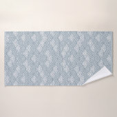 Seigaiha Ocean Waves Japanisches blaues Muster Badehandtuch (Badehandtuch)