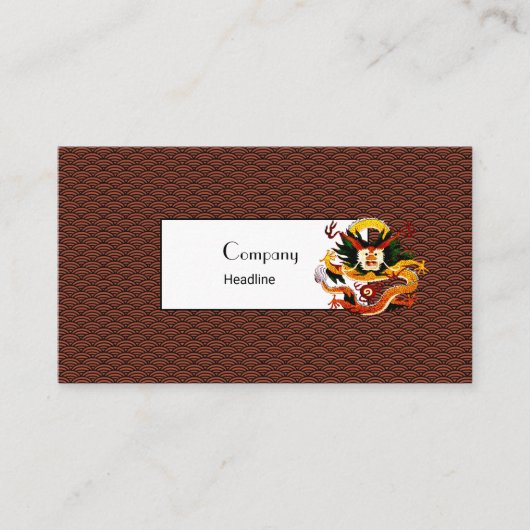 Seigaiha Pattern Business Card Visitenkarte (Vorderseite)