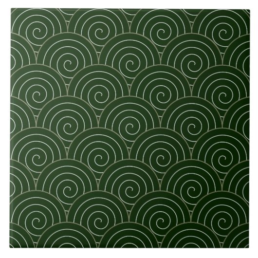 Seigaiha Seamless Pattern Keramik Tile Fliese (Vorderseite)