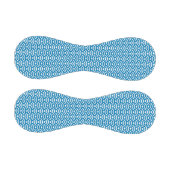 Seigaiha, Waves, Japanese, Blue and White Baseball (Paneele)