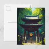 "Seijaku no Mon" – Tor der Ruhe Postkarte (Vorne/Hinten)
