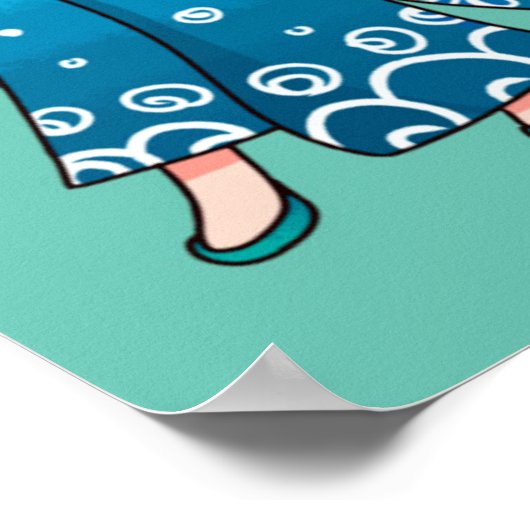 Seijin no Hi Kimono Girls Poster (Ecke)