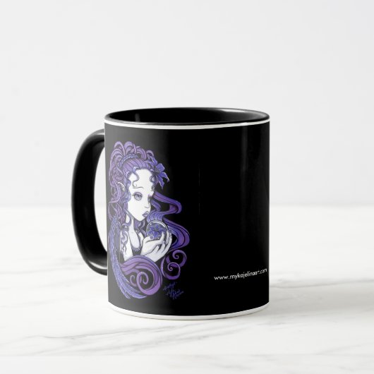 Seika u. Amethyst Kristallball-Engels-Tasse Tasse (Vorderseite Links)