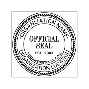 Seil #2 Generisches offizielles Siegel Name Ort UR Permastempel