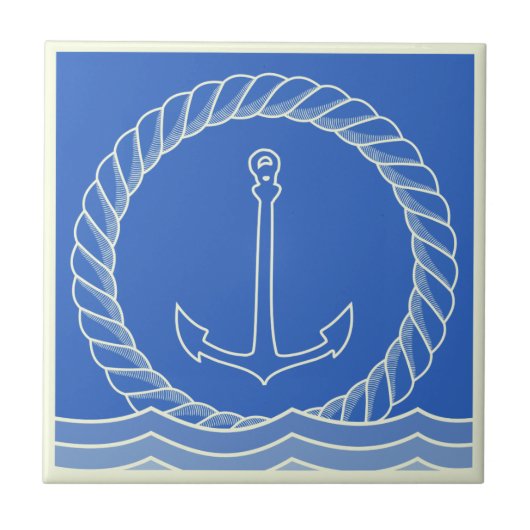 Seil & Anker Fliese (Vorderseite)