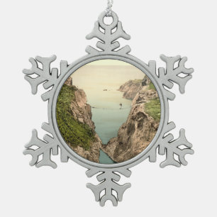 Seil-Brücke, Carrick-a-Rede, Landkreis Antrim Schneeflocken Zinn-Ornament