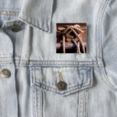 Seil gebunden an einer Boots-Krawatte Button (Beispiel)