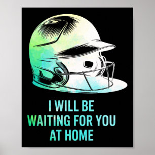Seil Ich werde zu Hause auf dich warten Lustig Sof Poster