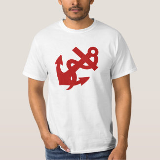 Seil-und Anker-T-Shirt roter Anker-T-Shirt-Männer T-Shirt
