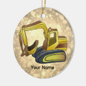 Seilbagger Keramik Ornament (Links)