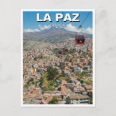 Seilbahnen in La Paz Bolivien Postkarte (Vorderseite)