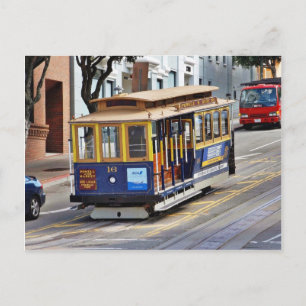 Seilbahnen in San Francisco Postkarte