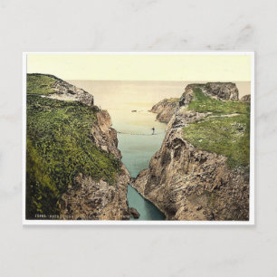 Seilbrücke. Carrick-a-Rede. Co. Antrim, Irland r Postkarte