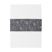 Seile auf blaugrauem Metal Einladungsbanderole (Rückseitenbeispiel)