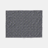 Seile auf blaugrauem Metal Fleecedecke (Vorderseite (Horizontal))