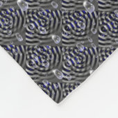 Seile auf blaugrauem Metal Fleecedecke (Ecke)