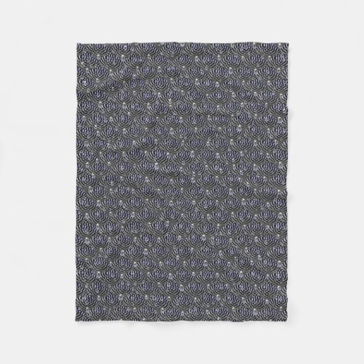 Seile auf blaugrauem Metal Fleecedecke (Vorderseite)